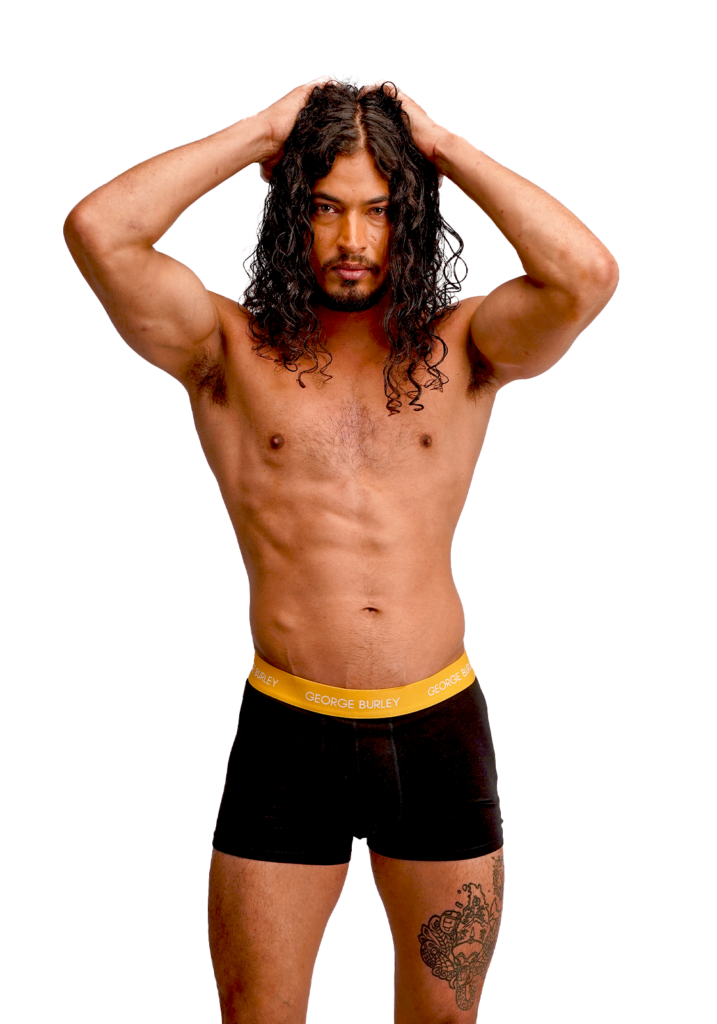 3Pack Boxers Black with Yellow