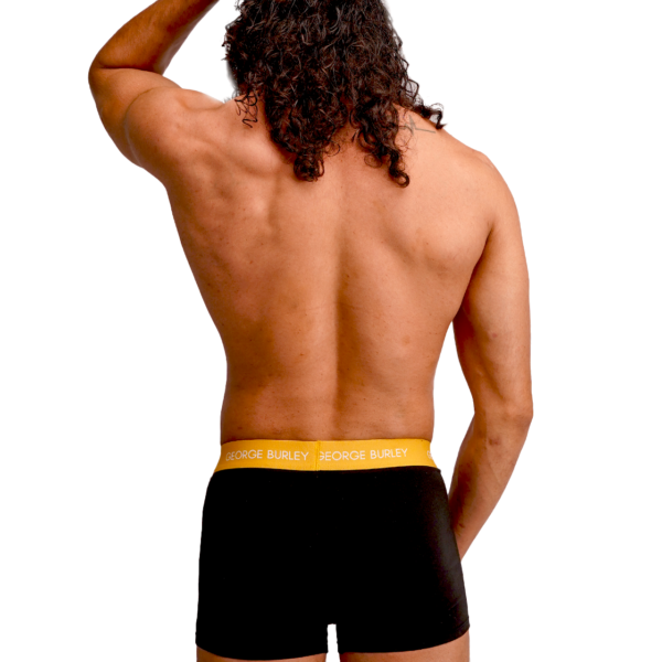 3Pack Boxers Black with Yellow view 3