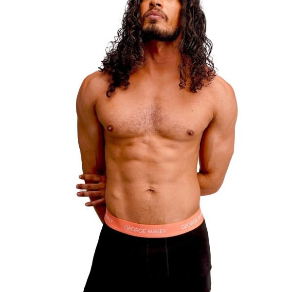3Pack Boxers Black with Red/ Yellow / Black