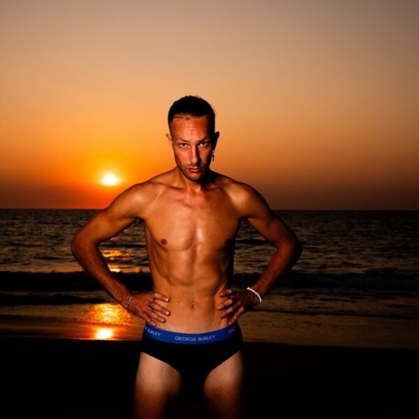 3Pack Briefs Black with Blue (Blu/Bla/Grey) view 4