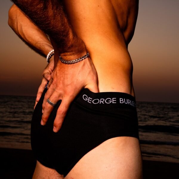 3Pack Briefs Black with Black (Blu/Bla/Gry) view 4