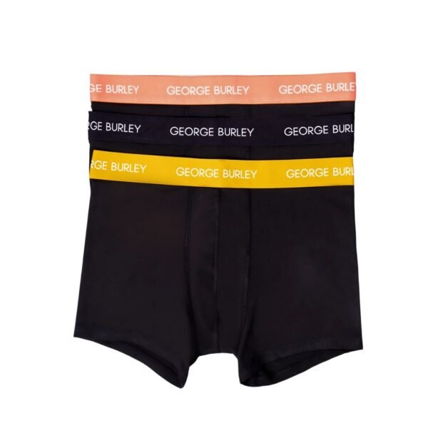 3Pack Boxers Black with Yellow view 2