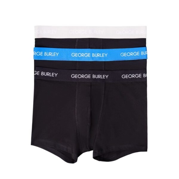 3Pack Boxers Black with Gray view 2